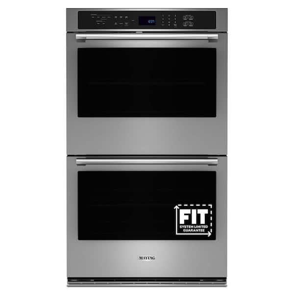 30 in. Double Electric Wall Oven with Convection Self-Cleaning in Fingerprint Resistant Stainless Steel