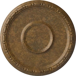 16-1/2 in. x 1-1/2 in. Medea Urethane Ceiling Medallion (Fits Canopies upto 5-1/2 in.), Rubbed Bronze