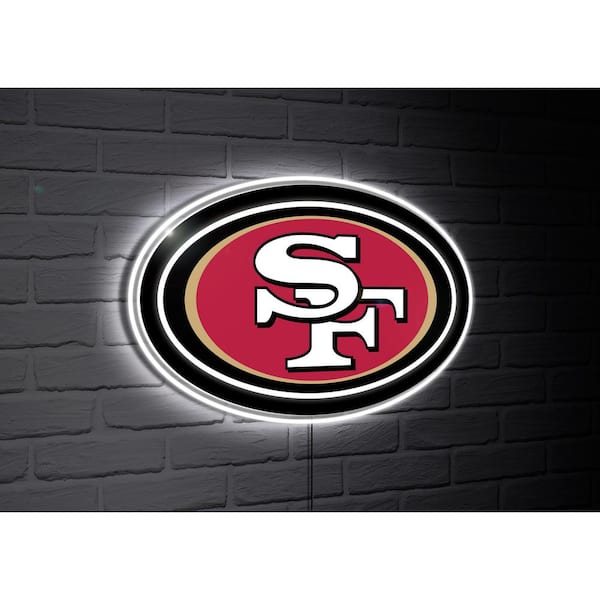 Evergreen San Francisco 49ers Team Logo Shaped Plug in LED Lighted Sign