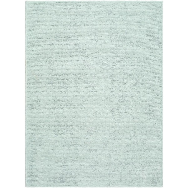 Livabliss Quebec Seafoam FILL IN LATER 7 ft. x 9 ft. Machine-Washable Indoor Area Rug