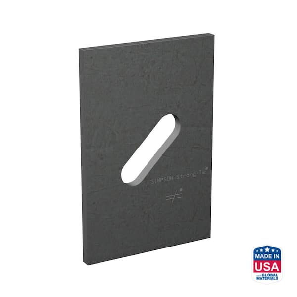 Simpson Strong-Tie BPS 3 in. x 4-1/2 in. Slotted Bearing Plate with 1/2 in. Bolt Dia.