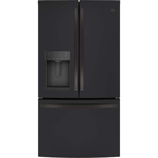 GE 27.8 cu. ft. French Door Refrigerator with Door-in-Door in Black Slate, Fingerprint Resistant