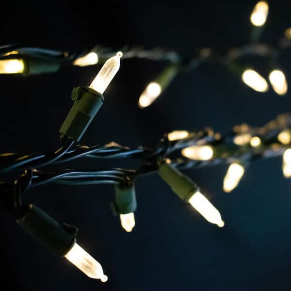 200ct Indoor/Outdoor 58ft. Plug-in 5 mm Mini Bulb LED String Light with Bluetooth Wireless Control and App, Warm White