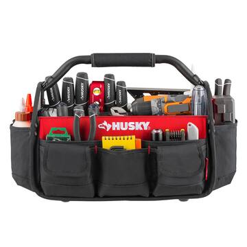 17 in. 18 Pocket Open Top Tool Bag