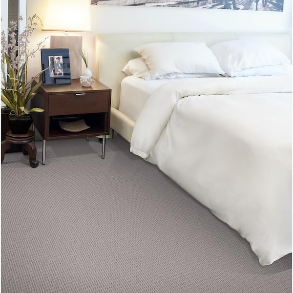 Natural Harmony Terrain - Quarry - Gray 13.2 ft. 34 oz. Wool Loop