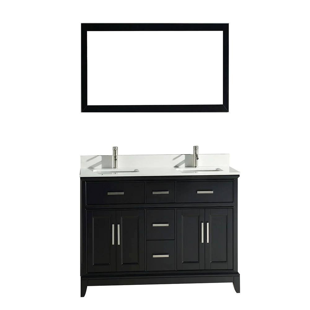 Vanity Art Genoa 60 in. W x 22 in. D x 36 in. H Bath Vanity in Espresso