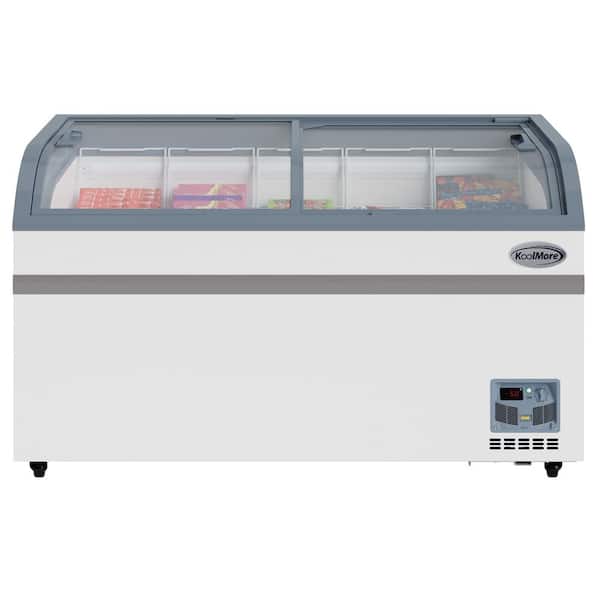 Koolmore 58 in. with 14 cu. ft. Capacity Manual Defrost Island Chest Freezer in White