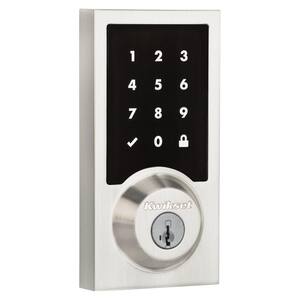 Kwikset 99140-132 Signature Series 2nd Gen Square Smart Lock Featuring SmartKey Security and Home Connect Technology Contemporary Z-Wave Plus Deadbolt Satin Nickel 
