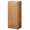 Hampton 18 in. W x 12 in. D x 42 in. H Assembled Wall Kitchen Cabinet in Medium Oak