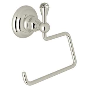 Wall Mounted Toilet Paper Holder in Polished Nickel