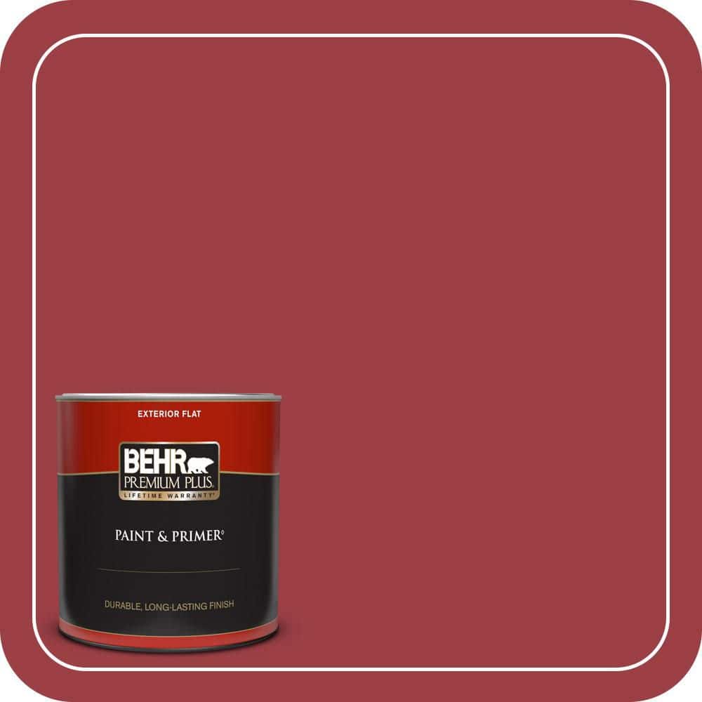 1 qt. #QE-06 Reddest Red Flat Exterior Paint & Primer price history on PriceWatchPro