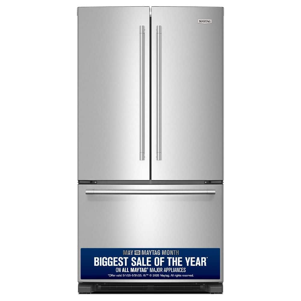 25 cu. ft. Standard Depth French Door Refrigerator in Fingerprint Resistant Stainless Steel