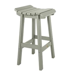 Summit Square Eucalyptus Recycled Plastic Bar Height Outdoor Bar Stool