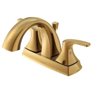 Vaughn Centerset 2-Handle Deck Mount Lavatory Faucet with Metal Pop-Up Drain with 1.2 GPM in Brushed Bronze