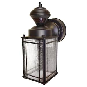 Shaker Cove Mission 150° Outdoor Oiled Rubbed Bronze Motion-Sensing Wall Lantern Sconce