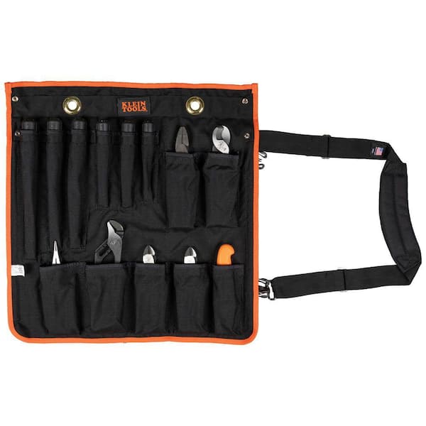 Klein Tools 1000V Insulated Utility Tool Set in Roll Up Pouch, 13