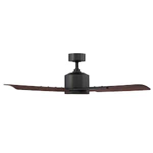 Cervantes 56 in. Smart Indoor/Outdoor Oil Rubbed Bronze 4-Blade Standard Ceiling Fan Soft White Integrated LED +Remote