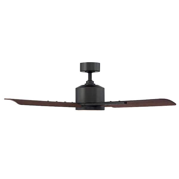 Cervantes 56 in. Smart Indoor/Outdoor Oil Rubbed Bronze 4-Blade Standard Ceiling Fan Soft White Integrated LED +Remote