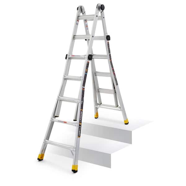Lol koper pijpleiding Gorilla Ladders 22 ft. Reach MPXA Aluminum Multi-Position Ladder with 300  lbs. Load Capacity Type IA Duty Rating GLMPXA-22 - The Home Depot