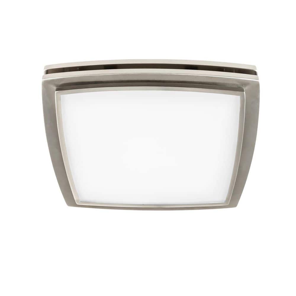 Mezzanine 100 CFM 2.0 Sones Bathroom Ventilation Exhaust Fan with Integrated LED Lighting in Brushed Nickel price history on PriceWatchPro