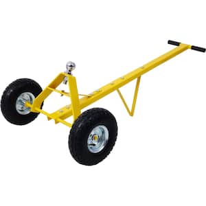 Ami 600 lbs. 10 in. Pneumatic Wheels Trailer Dolly in Yellow