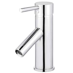 Malaga Single Hole Single-Handle Bathroom Faucet in Polished Chrome