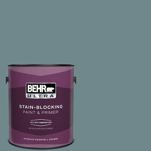 BEHR ULTRA 1 gal. #PPU13-06 Polaris Blue Extra Durable Eggshell Enamel Interior Paint & Primer