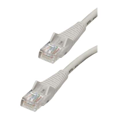 ACL 14 Feet Cat6 RJ45 Bootless Ethernet Patch Cable 3 Pack White ACL 14 Feet Cat6 RJ45 Bootless Ethernet Patch Cable 3 Pack White