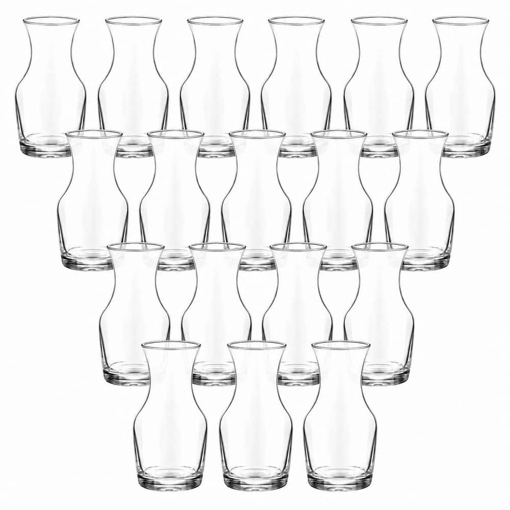 18-Pack 6.5 oz Clear Glass Mini Wine Carafes for Tastings, Individual Pour Service and Events price history on PriceWatchPro