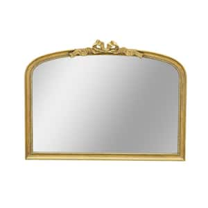 Gold 1.6 in. W x 30 in. H Modern Arch Framed Mirror