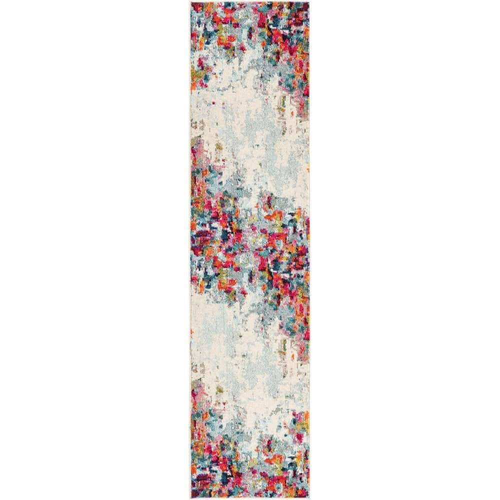 Unique Loom Chromatic Joyous Multi 2 ft. x 8 ft. Area Rug 3153842 The