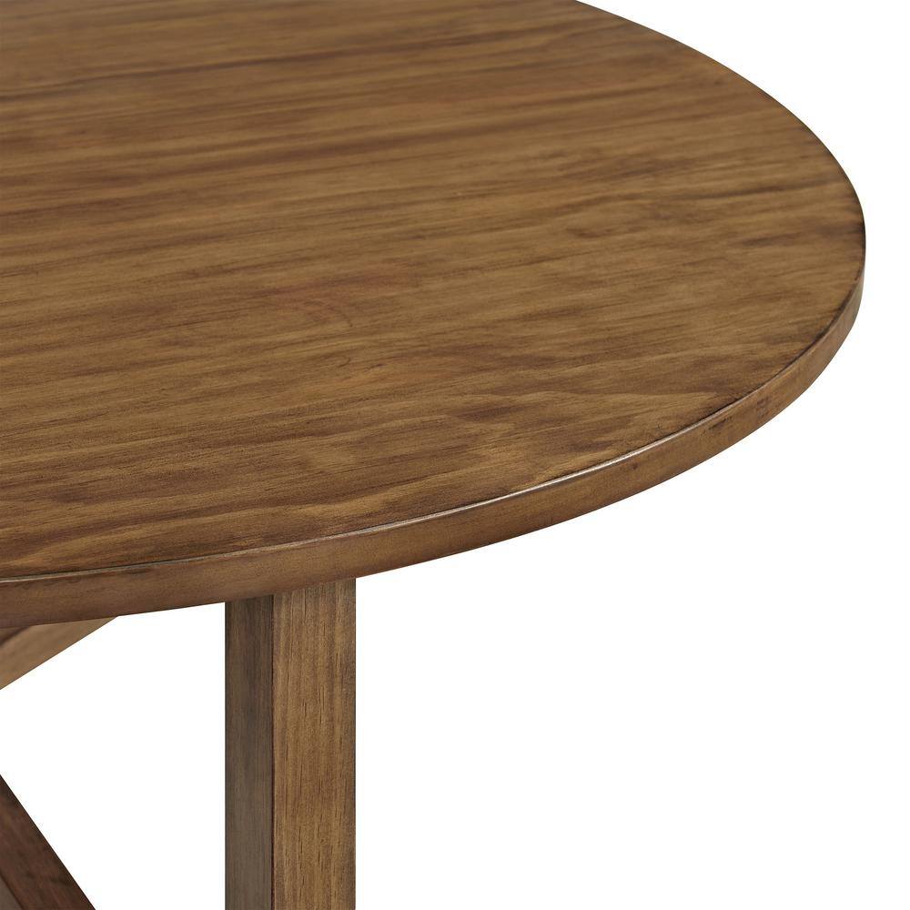 Newbury 44in Pecan Pine Coffee and End Tables Set