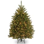 4 ft. Dunhill Fir Artificial Christmas Tree with Clear Lights