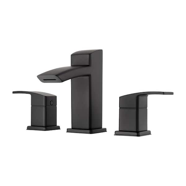 Kenzo 8 in. Widespread 2-Handle Bathroom Faucet in Matte Black