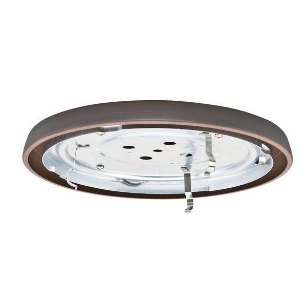 Casablanca 2.25 in. Brushed Cocoa Bronze Circle CFL Low Profile Fan Fitter
