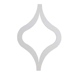 20508 Tear Drop 15 in. x 0.25 in. x 22.50 in. White Polyurethane Accent Wall Moulding