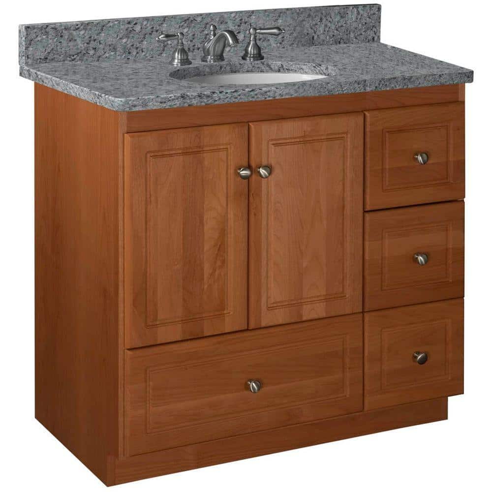 Ultraline 36 in. W x 21 in. D x 34.5 in. H Bath Vanity Cabinet without Top 