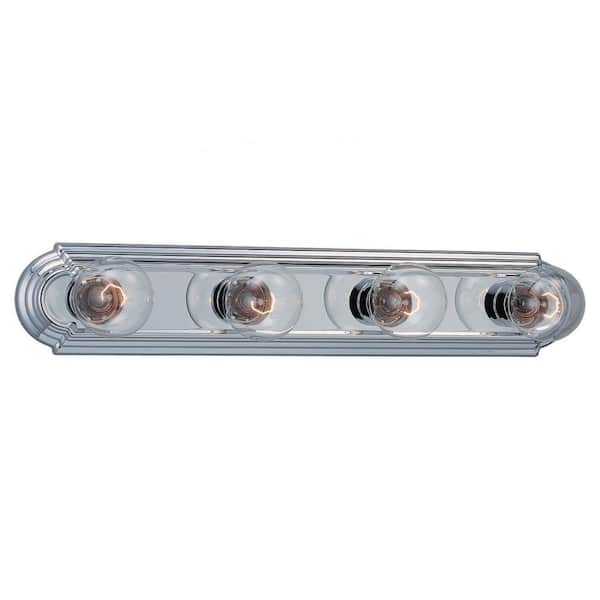 Generation Lighting De-Lovely 24 in. 4-Light Chrome Traditional Wall Dressing Room Bathroom Vanity Light Bar