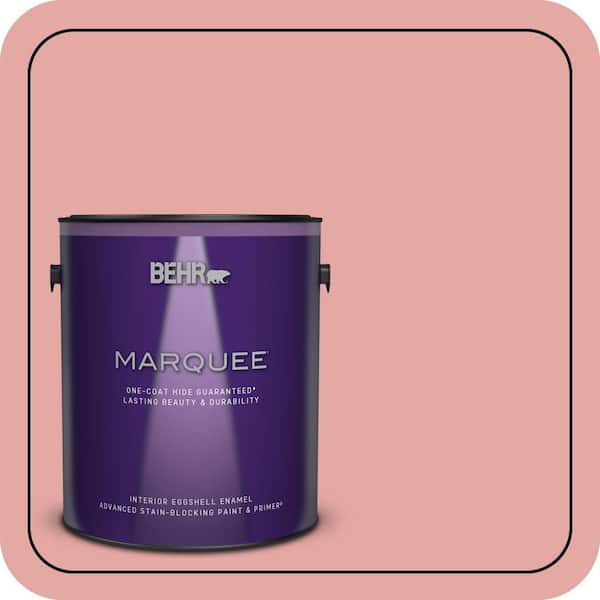 BEHR MARQUEE 1 gal. #MQ4-03 Coral Fountain One-Coat Hide Eggshell Enamel Interior Paint & Primer