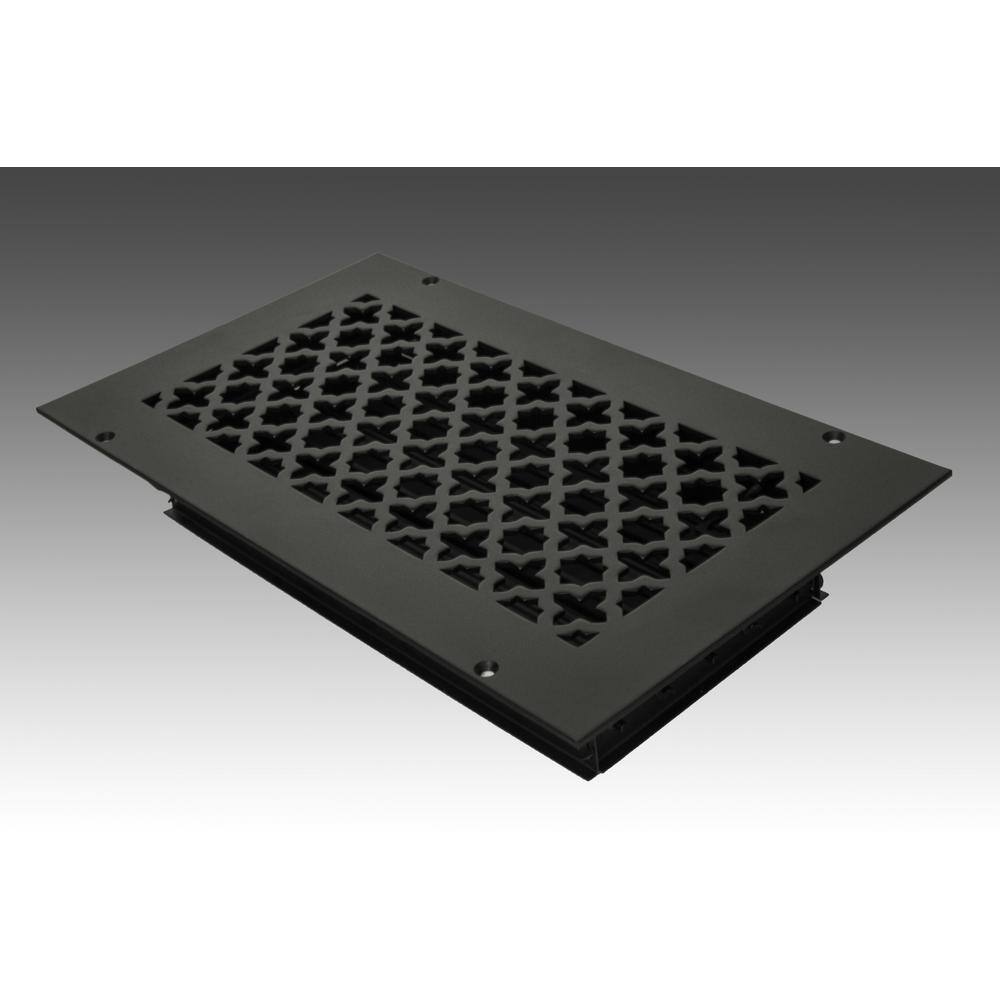 Victorian 12 in. x 6 in. Black Powder Coat Steel Wall Ceiling Vent with Opposed Blade Damper price history on PriceWatchPro