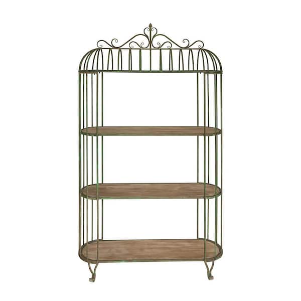 Large 47.20 in. Green Iron Rectangular Indoor Floor Planters