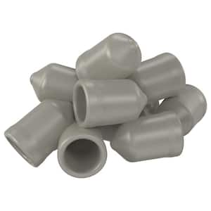 1/4 in. Nickel Shelf End Caps for Ventilated Wire Shelving (20-Pack)