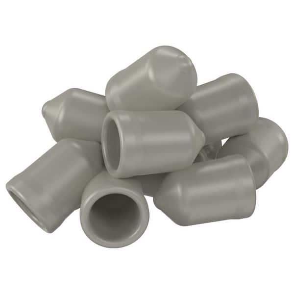 ClosetMaid 1/4 in. Nickel Shelf End Caps for Ventilated Wire Shelving  (20-Pack) 10163 - The Home Depot