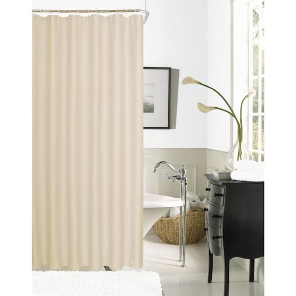 Dainty Home Hotel Collection Waffle 72 in. Peach Shower Curtain