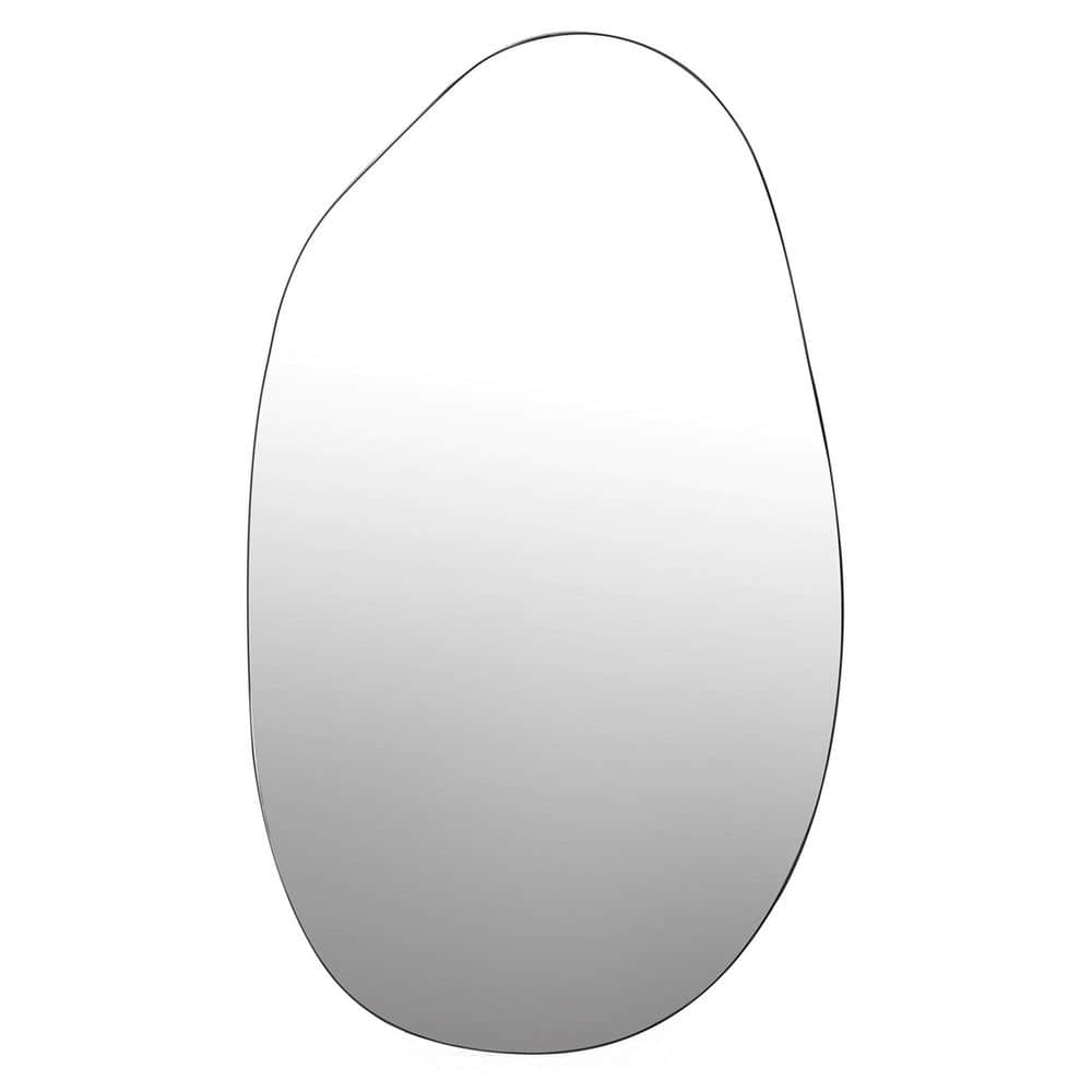 19.5 in. W x 33.5 in. H Large Specialty Oval Framed Wall Bathroom Vanity Mi