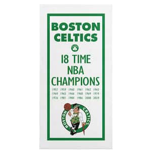 NBA Celtics 2024 NBAMC Lucky Graphic Printed Multicolor Cotton/Polyester Blend Beach Towel