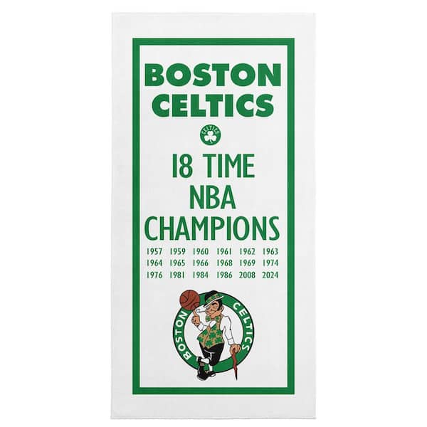 THE NORTHWEST GROUP NBA Celtics 2024 NBAMC Lucky Graphic Printed Multicolor Cotton/Polyester Blend Beach Towel