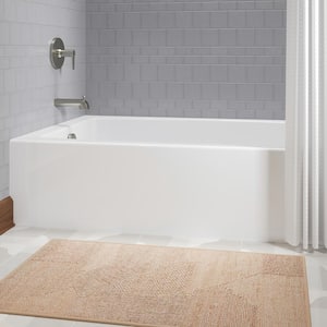 Elmbrook 60 in. x 36 in. Soaking Bathtub with Left-Hand Drain in White