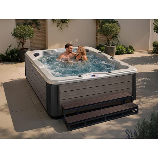 6-Person 40-Jet 240-Volt Premium Acrylic Lounger Spa Standard Hot Tub with Ozonator and 5.5kW Heater