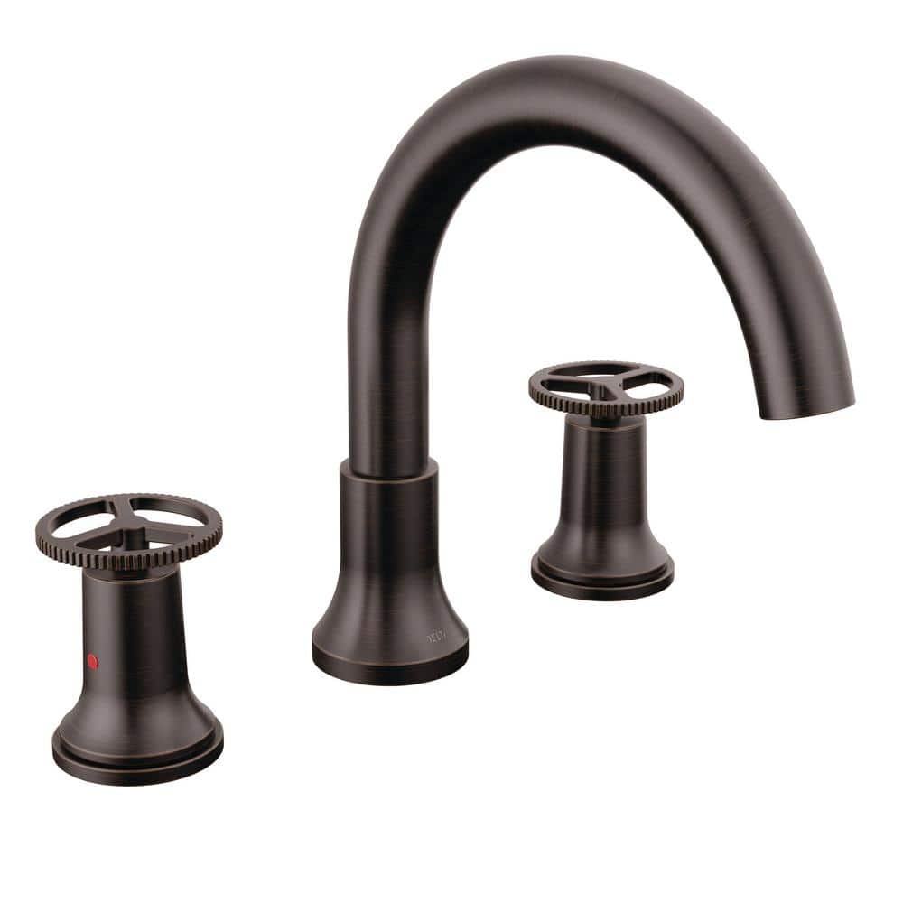 Trinsic Wheel 2-Handle Deck Mount Roman Tub Faucet Trim Kit in Venetian Bronze (Valve Not Included) price history on PriceWatchPro